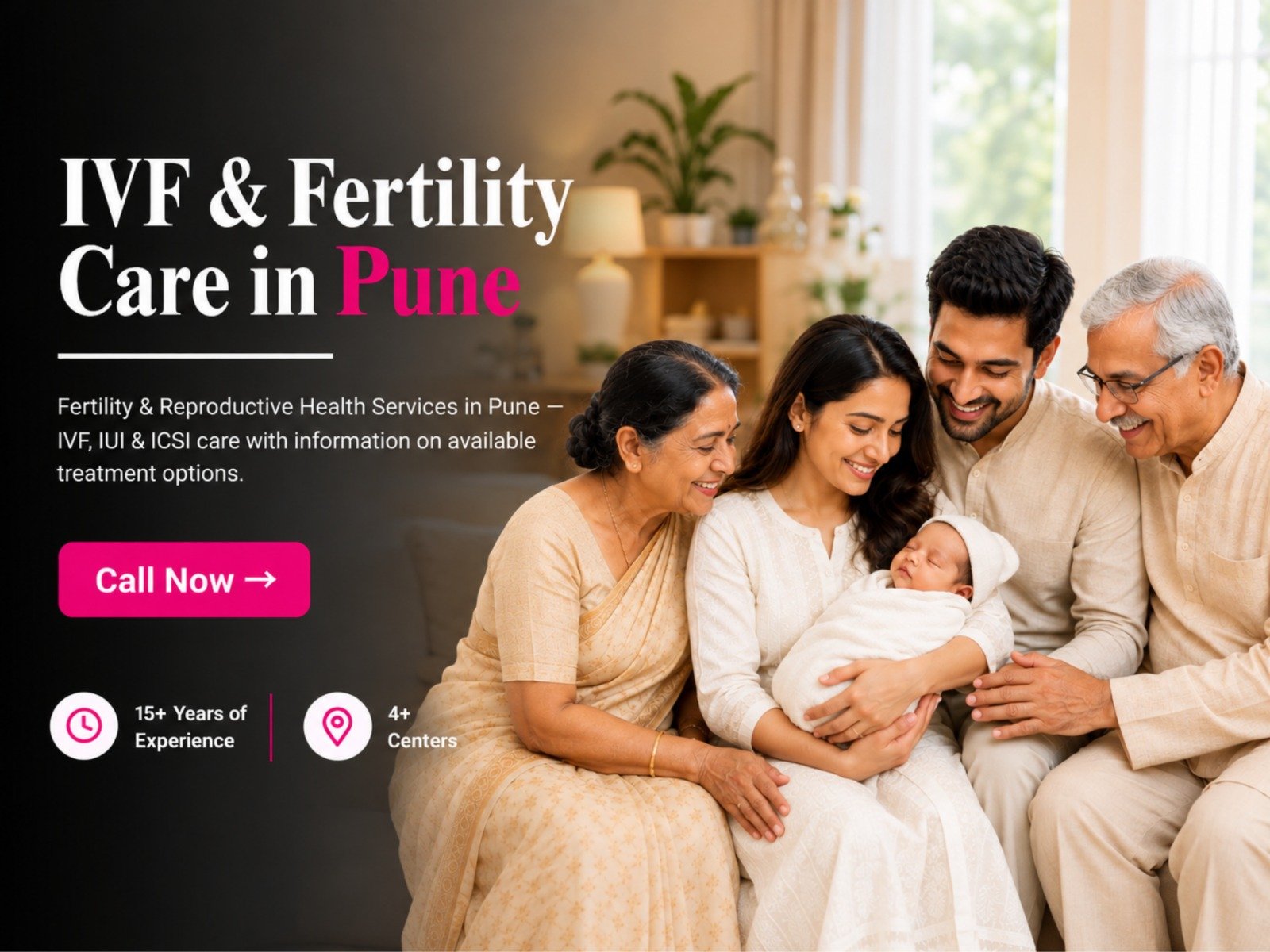 Expecting couple in their nursery, Pune IVF fertility centre in Pimple Saudagar